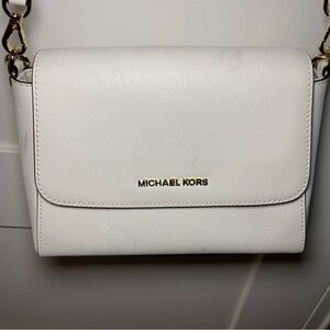 Michael Kors White Crossbody Bag